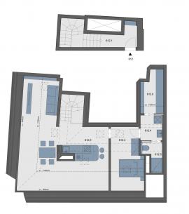 Ateliér2+kk, 85.1 m2, Tyršova, Maison 1832 Lofts