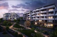 Nový pasivní byt 1+kk 33 m2 s balkonem v projektu Císařská vinice, Praha 5