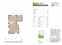 Novostavba 3+kk B/S 66,25 m2, Bydlení Hořovice