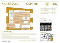 Byt 1+kk, 26,4 m2