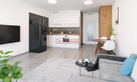 Zcela nový 1+kk/B po kolaudaci o ploše 36 m2 + 2 m2 balkon s výhledem na západ k