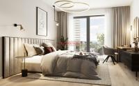 Nový byt 2+kk o ploše 52,8m2 + 15,3m2 balkon s jižní orientaci.