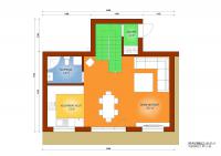 Rodinný dům FLEXIBLE 3, 3+1 s obytnou plochou 93,1 m2 k dodávce na Váš pozemek kamkoliv v ČR
