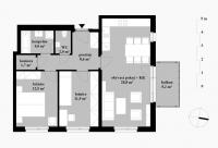 Prodej, Byty 3+kk/B, 69,5 m2 -